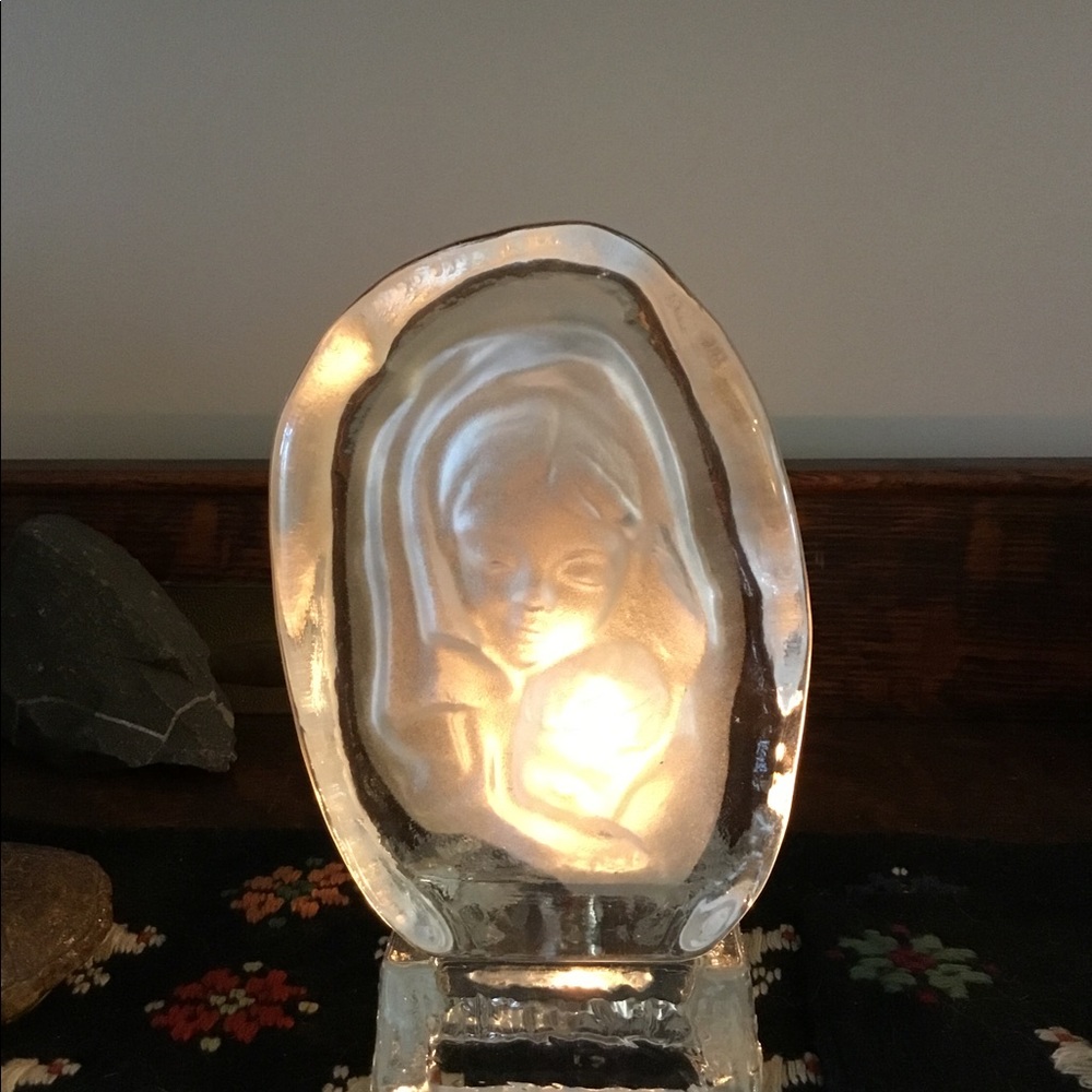 Mother & Child Frosted 2 Piece Votive Candle